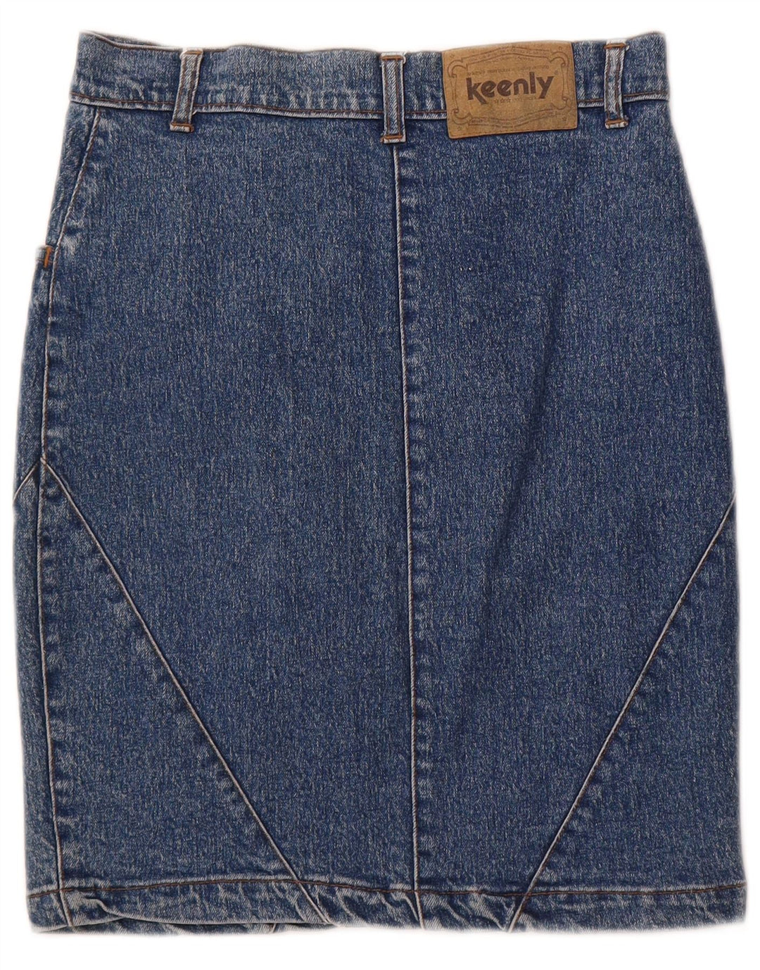 jupe en denim femme vintage W28 coton bleu moyen