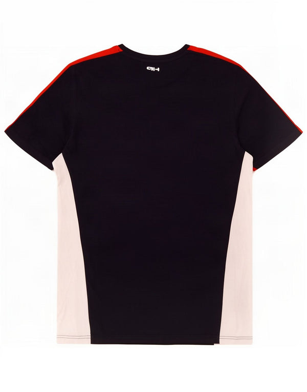 Fila T-Shirt Homme Bleu Marine Moyen Colourblock Coton