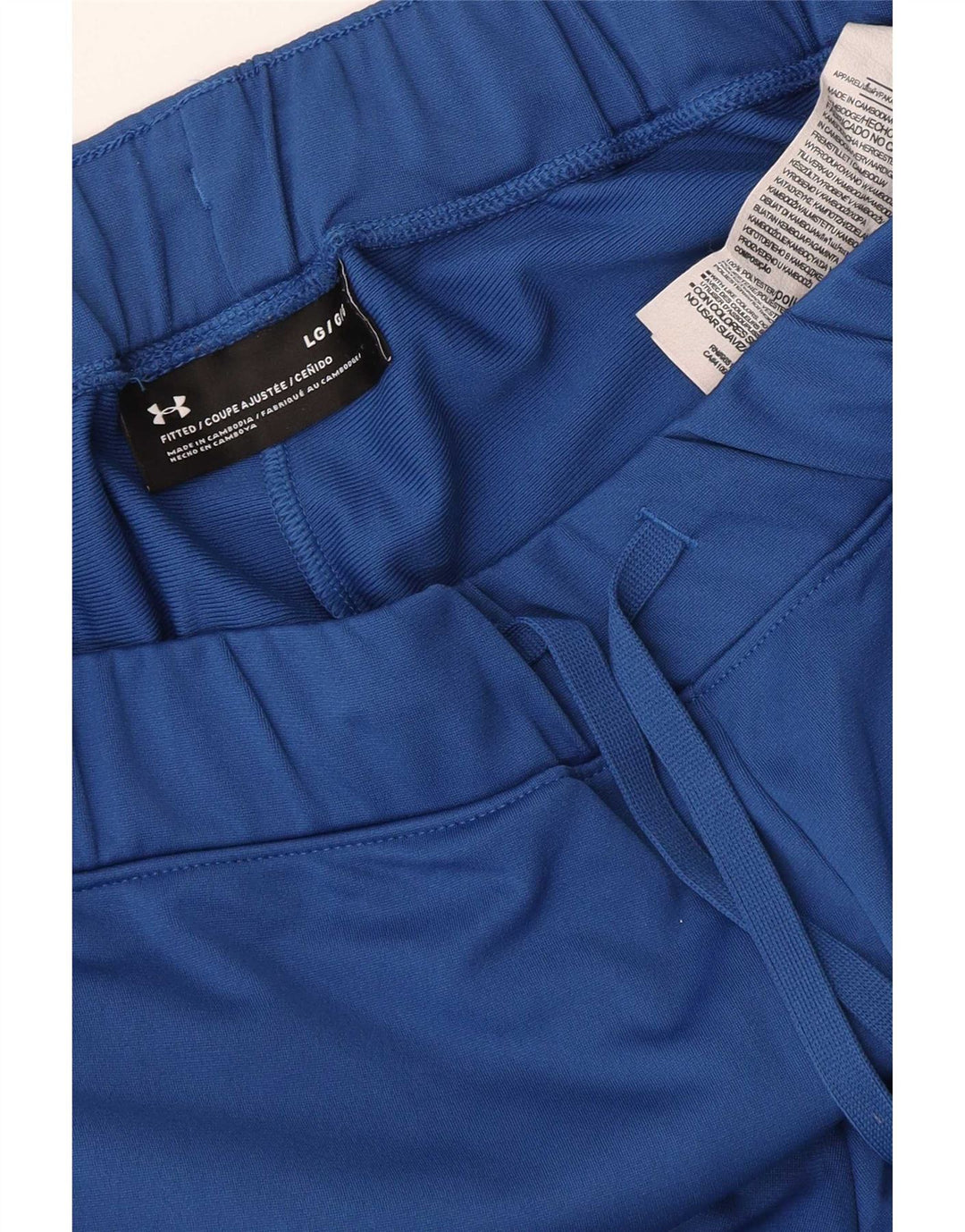 Under Armour Pantalon de Survêtement Homme Large Bleu Colorblock Polyester