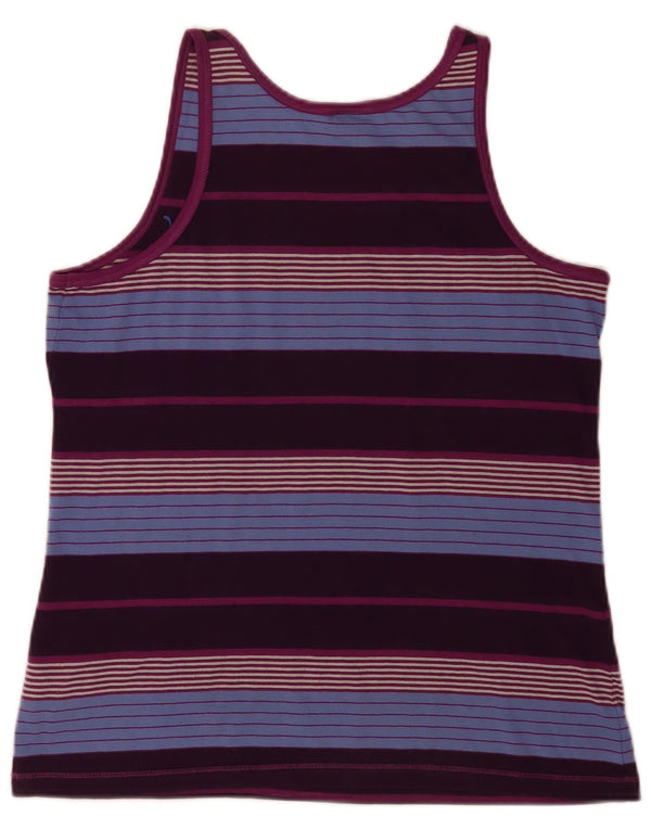 Puma Débardeur Femme UK 46 Large Multicolore Rayé Polyester Sports