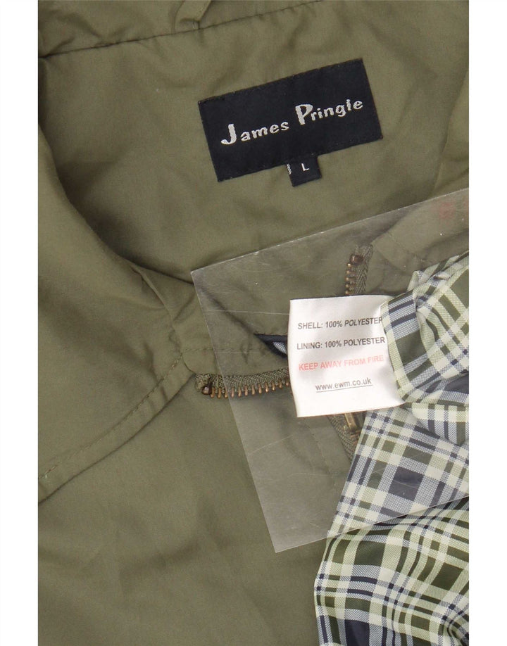 James Pringle Blouson Bomber Homme UK 40 Large Kaki Polyester