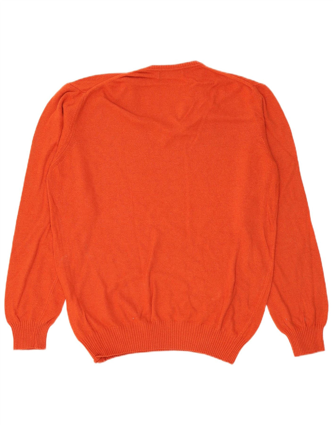 Zara Pull Col V Homme XL Orange Viscose