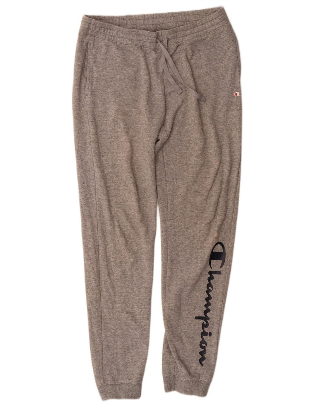 CHAMPION Mens Graphic Tracksuit Trousers Joggers Medium  Grey