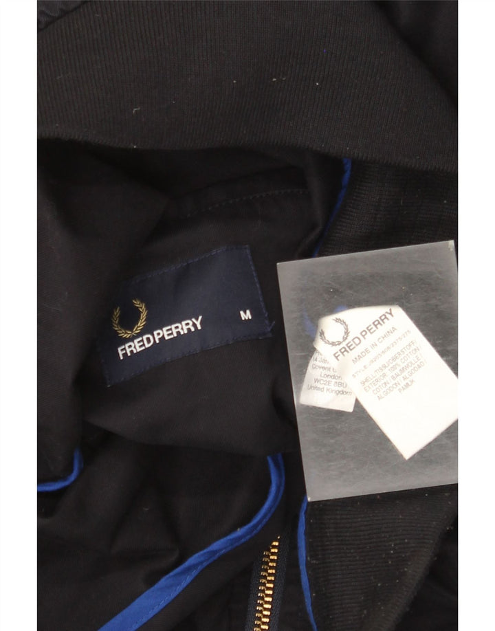 Fred Perry Veste Bomber Homme UK 38 Coton Bleu Marine Moyen