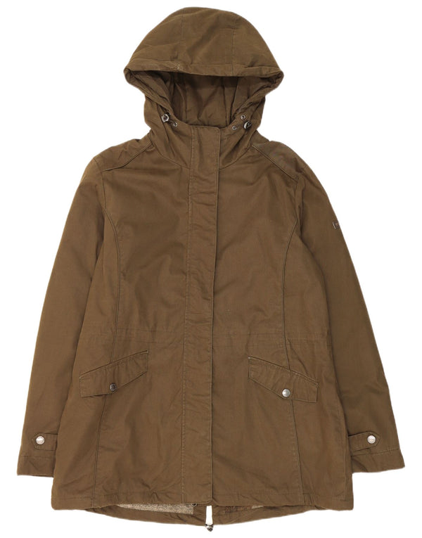Brugi Parka à capuche pour femme UK 18 XL Kaki Coton