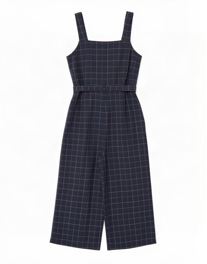 Seasalt Cornwall Petite combinaison pour femme UK 12 en coton à carreaux bleu marine moyen