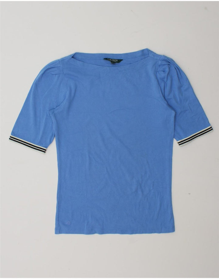 Ralph Lauren T-shirt pour femme UK 12 Bleu moyen