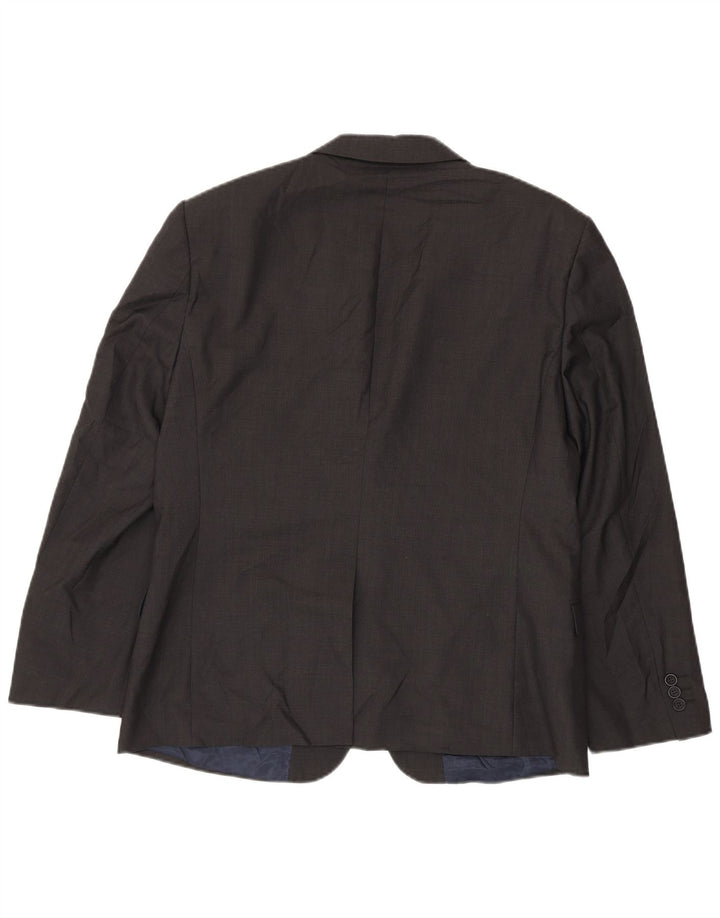 Ted Baker Veste Blazer 2 Boutons Homme UK 38 Laine Gris Moyen