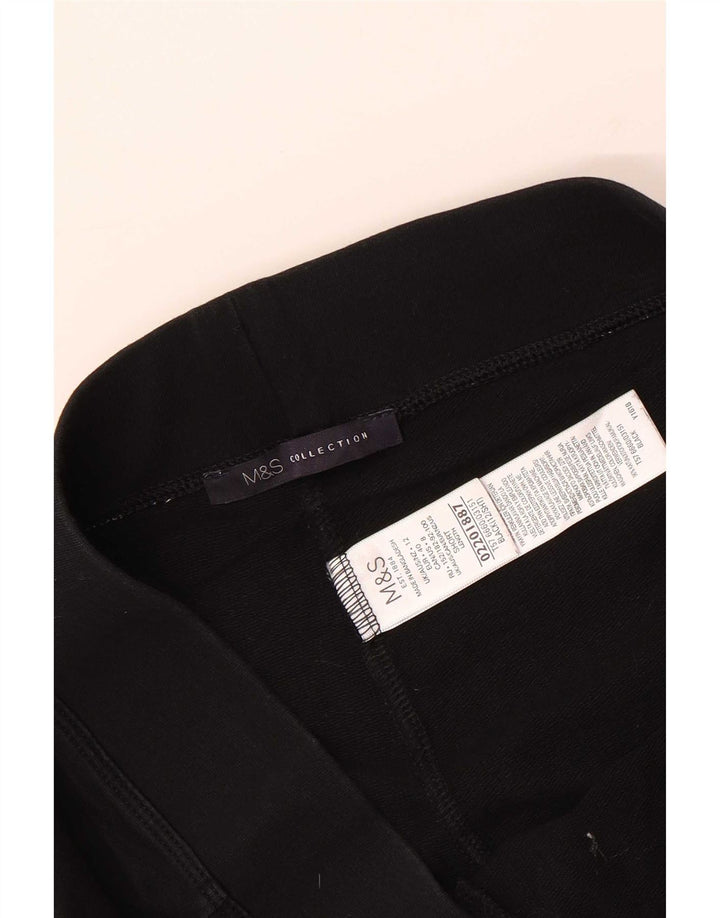 Marks & Spencer Pantalon de survêtement pour femme UK 12 Medium Noir Coton