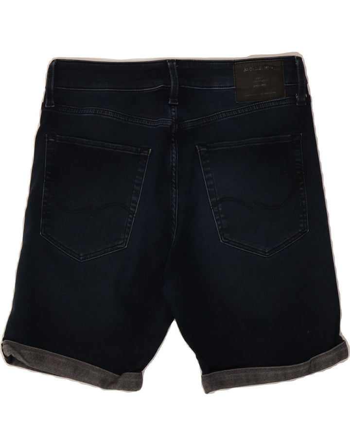JACK & JONES Mens Regular Fit Denim Shorts Medium W34  Blue Cotton Vintage Jack & Jones and Second-Hand Jack & Jones from Messina Hembry 