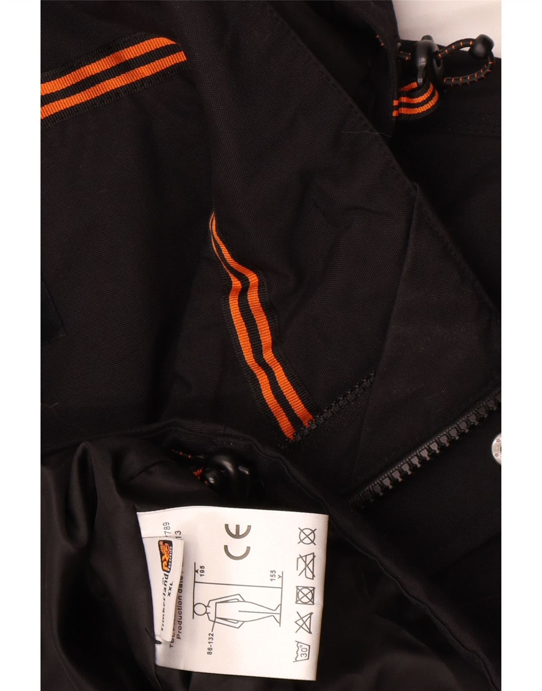Timberland Veste coupe-vent à capuche pour homme UK 44 2XL Noir Polyamide