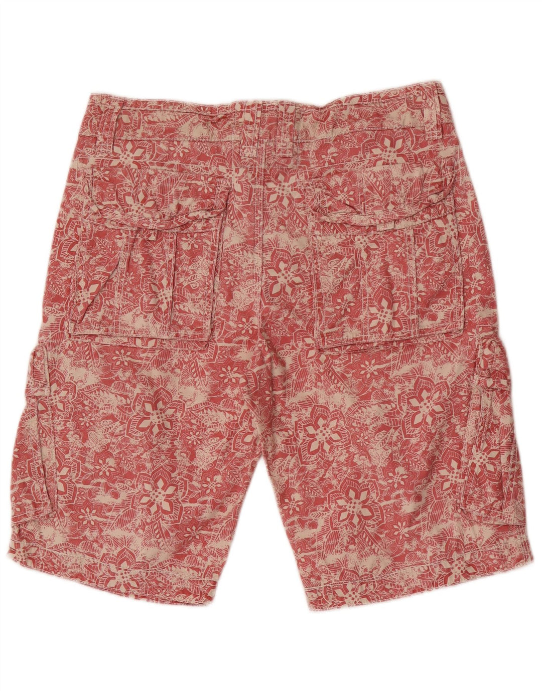 Fat Face Short Cargo Homme W32 Rouge Moyen Floral