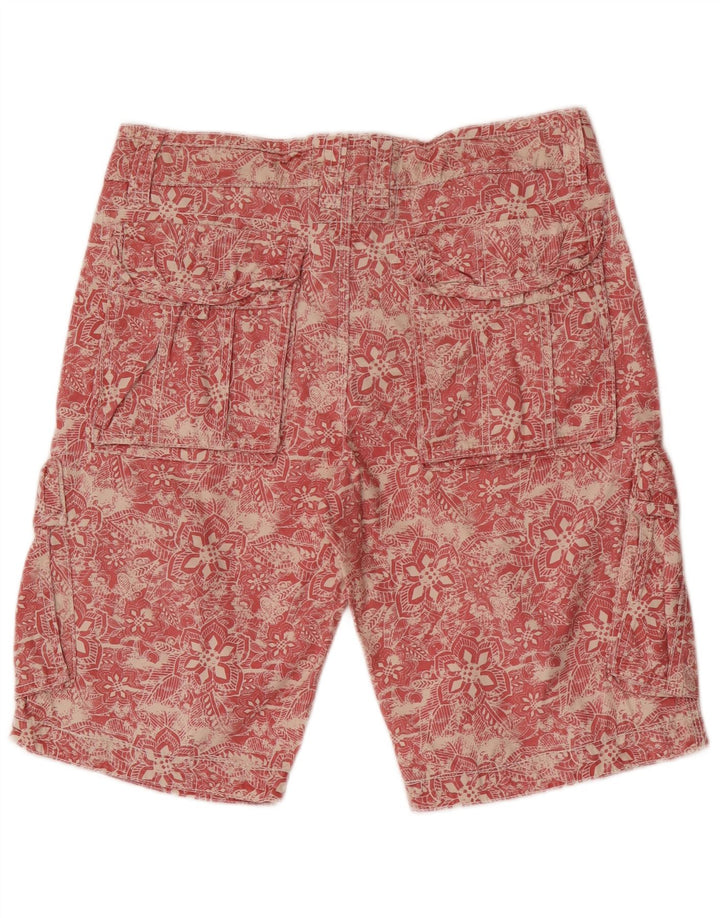 Fat Face Short Cargo Homme W32 Rouge Moyen Floral