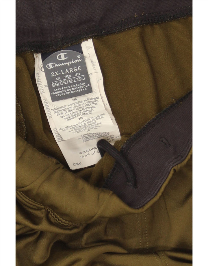 Champion Pantalon de survêtement pour homme Joggers 2XL Kaki Polyester