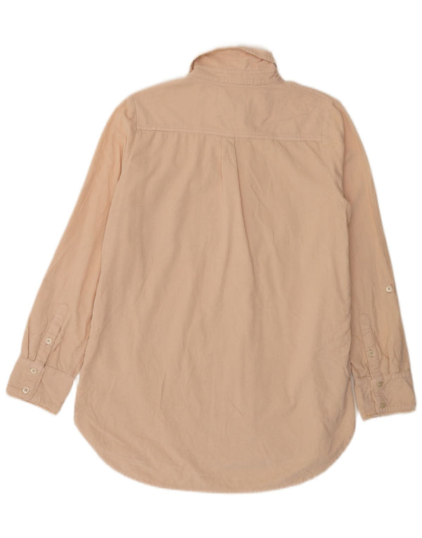 Fat Face Chemise en velours côtelé pour femme UK 12 Coton beige moyen