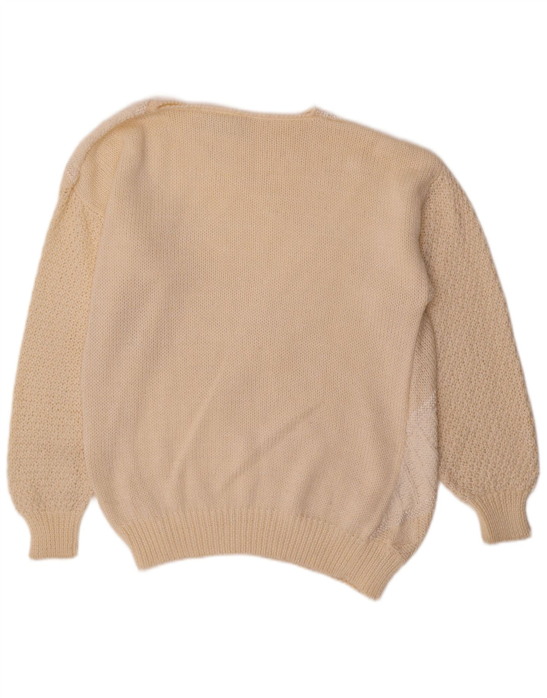 MADELEINE Womens Boat Neck Jumper Sweater EU 40/42 Medium Beige