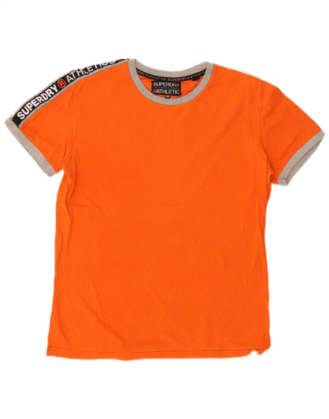 SUPERDRY T-Shirt Graphique Homme Orange Moyen Colourblock Coton