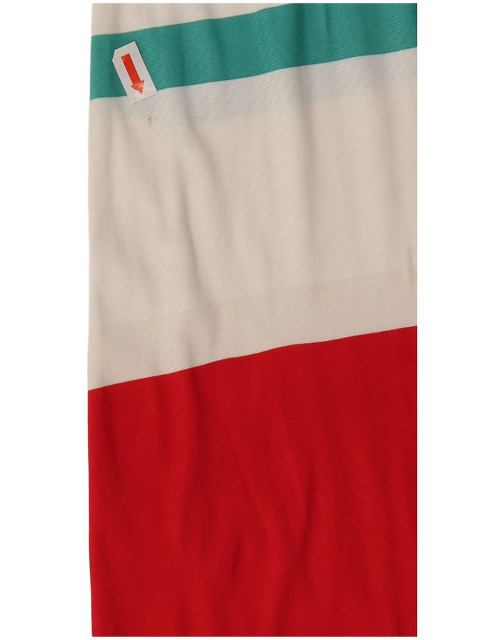 Byblos Robe basique sans manches pour femme UK 10 Petites rayures multicolores