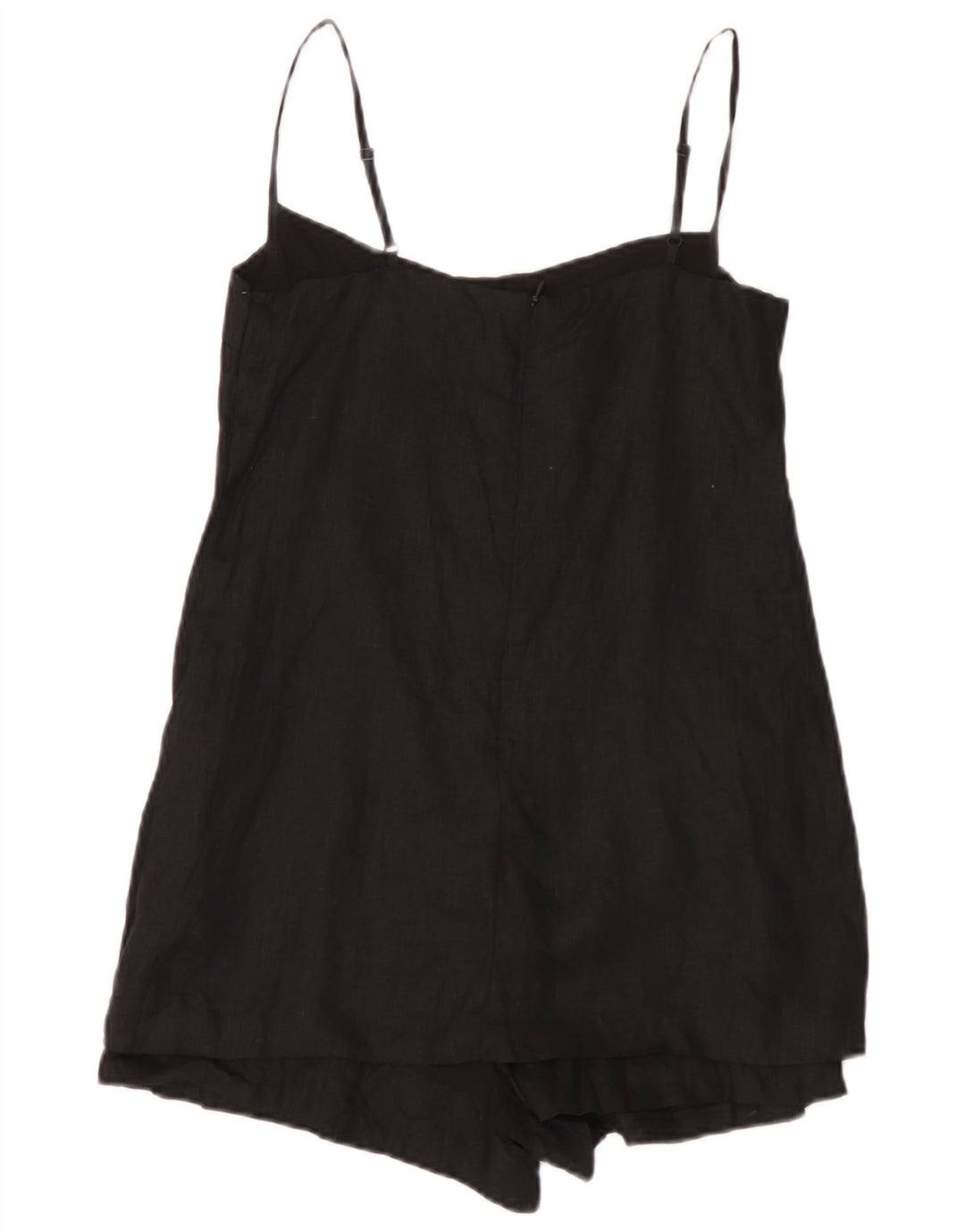 Zara Combishort Femme UK 10 Petit Lin Noir