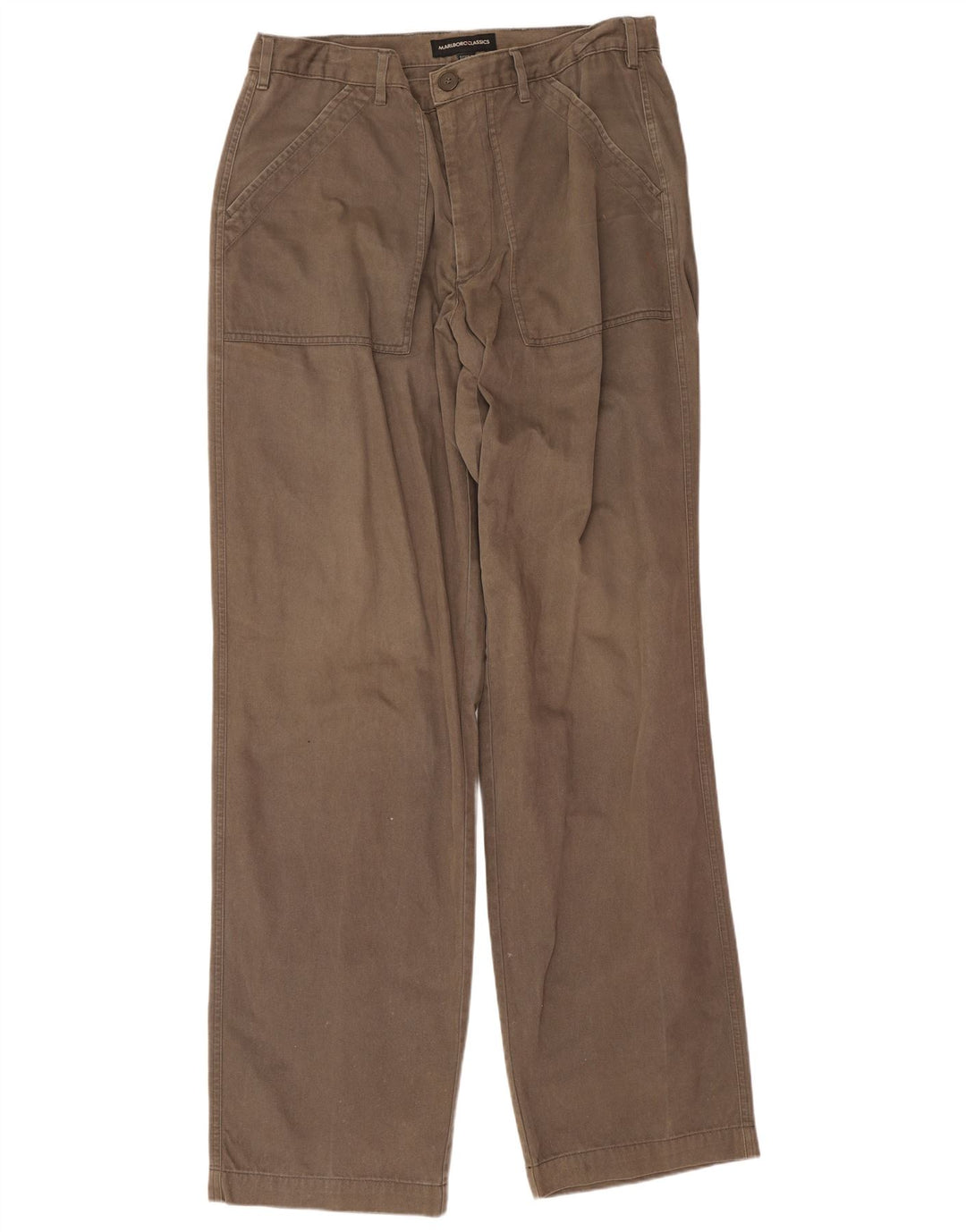 Marlboro Classics Pantalon cargo régulier pour homme W34 L34 Marron