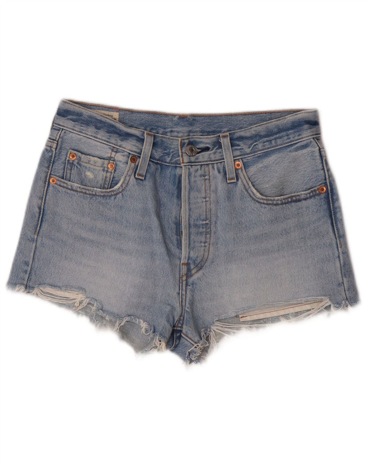 Levi's 501 Denim Hot Pants W25 Small Bleu Coton Femme