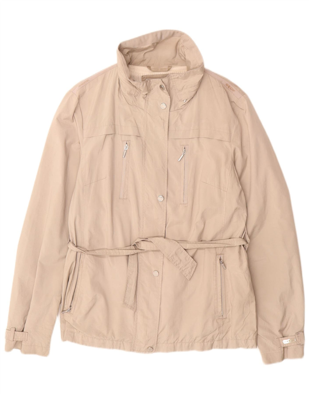 Geox Veste utilitaire Respira pour femme UK 14 Large Beige Polyester