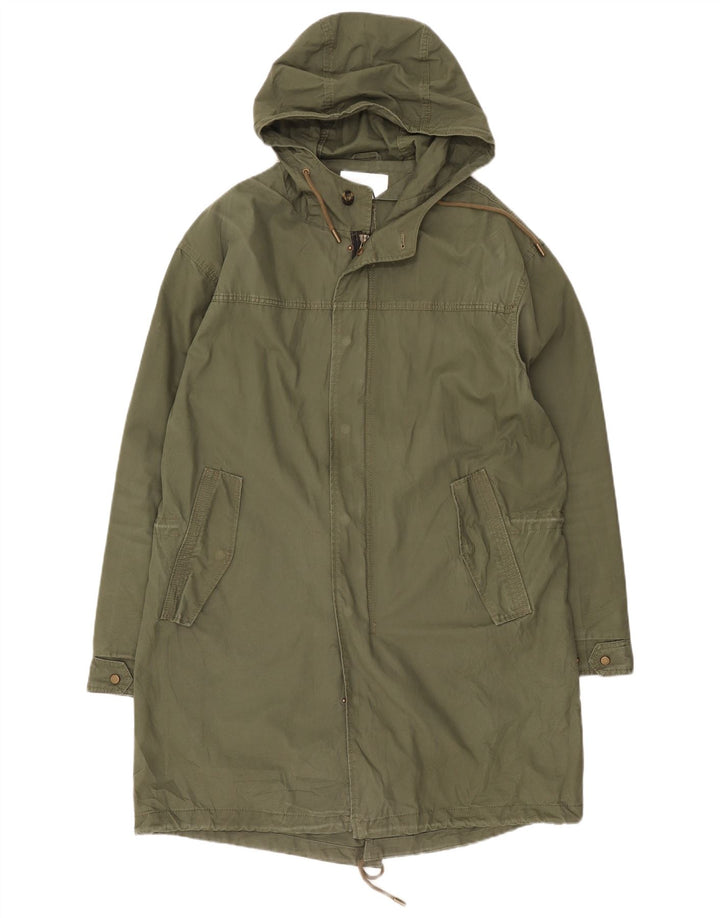 Zara Parka à capuche pour homme UK 40 Large Kaki