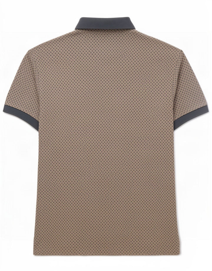 Barbour Polo Homme Grand Gris Géométrique Coton