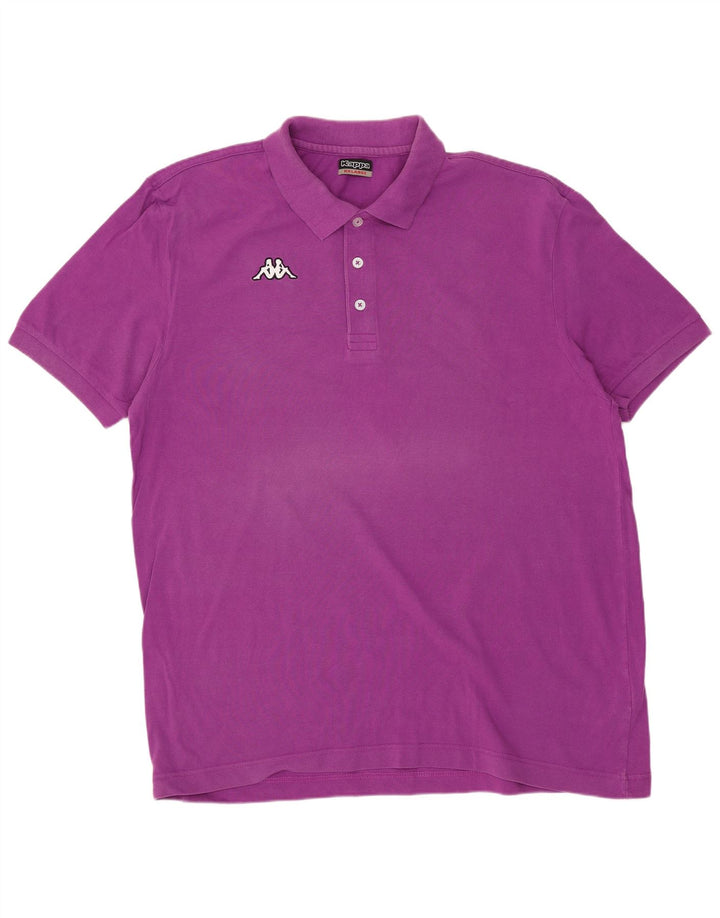 KAPPA Polo Homme 2XL Violet Coton