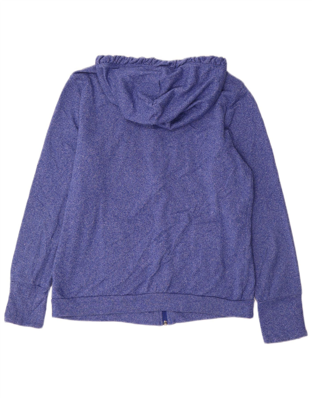 REEBOK Pull à capuche zippé pour femme UK 16/18 Grand Bleu Polyester