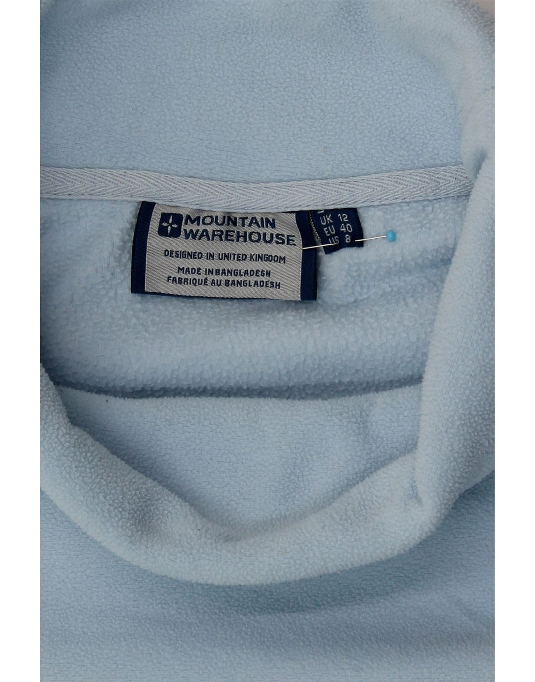 Mountain Warehouse Pull polaire à col roulé pour femme Bleu moyen UK 12