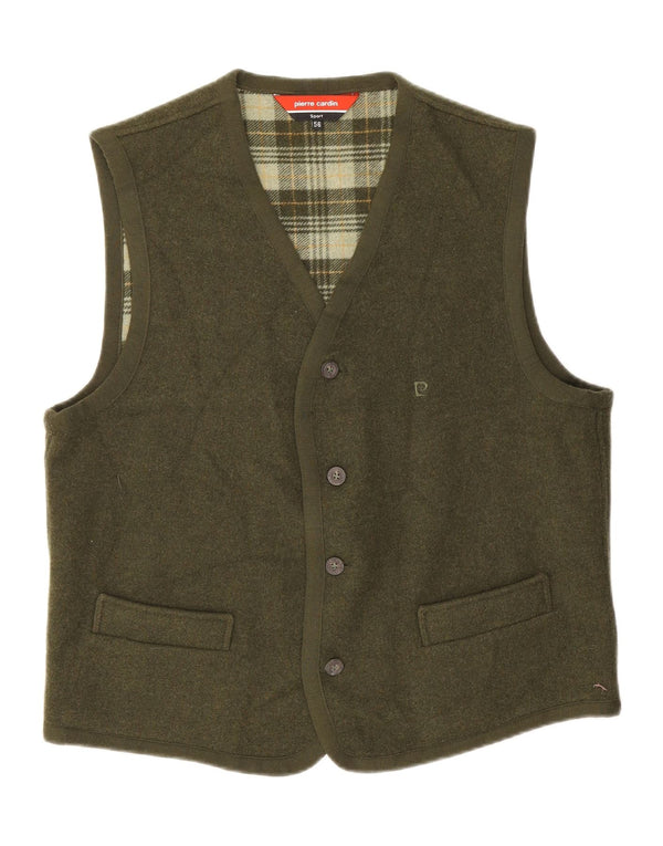 Pierre Cardin Gilet Homme IT 56 XL Kaki Laine