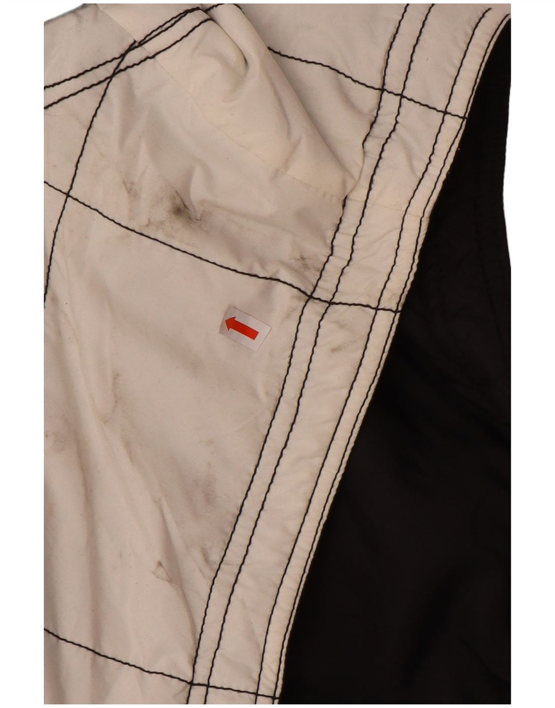 KILLTEC Gilet rembourré coupe ample pour homme UK 40 Large Blanc Colorblock