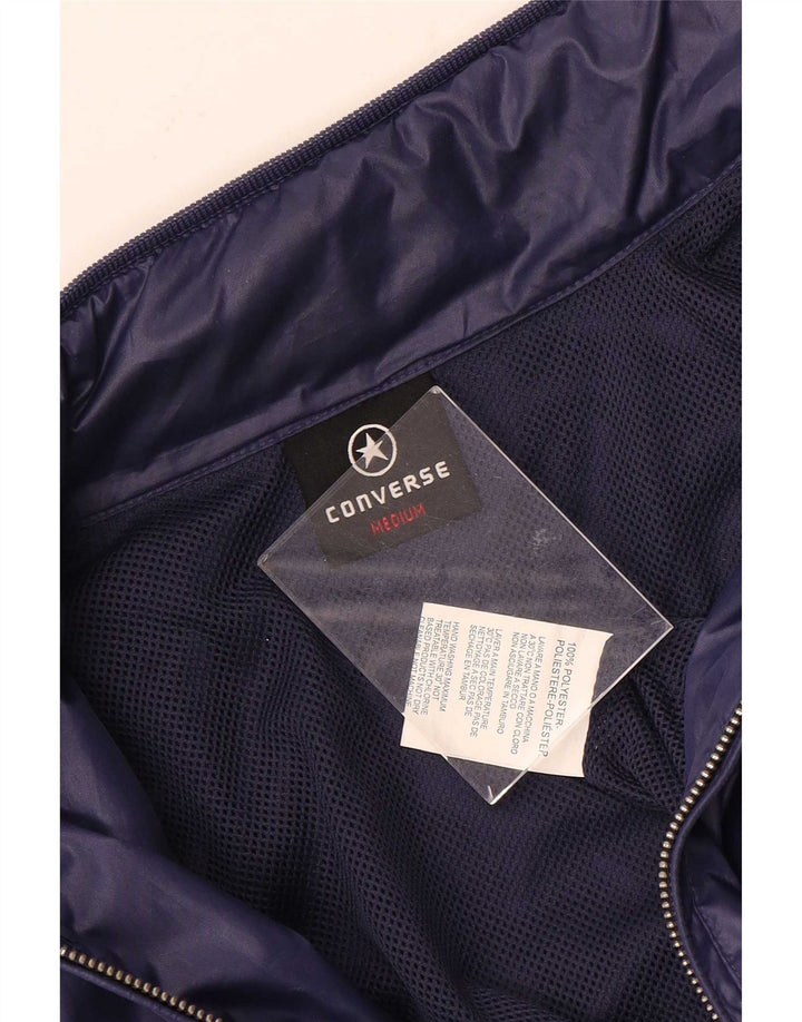 Converse Veste de pluie militaire à capuche pour homme UK 38 Violet moyen Polyester