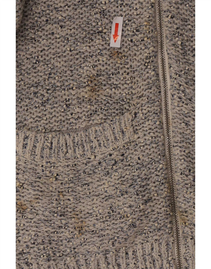 Marks & Spencer Cardigan pour femme en coton moucheté bleu moyen UK 14