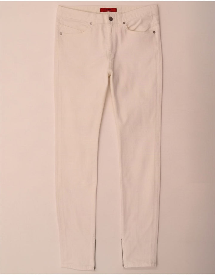 Hugo Boss Jean Slim Femme W28 L32 Coton Blanc