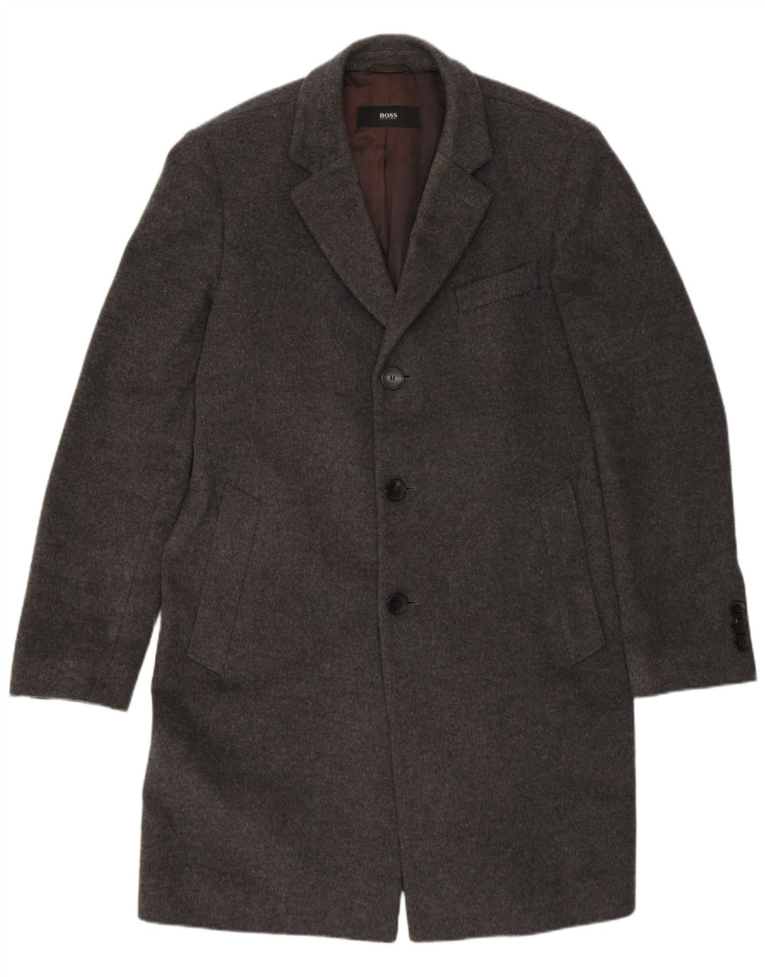 Hugo Boss Manteau Homme EU 50 Grande Laine Vierge Grise