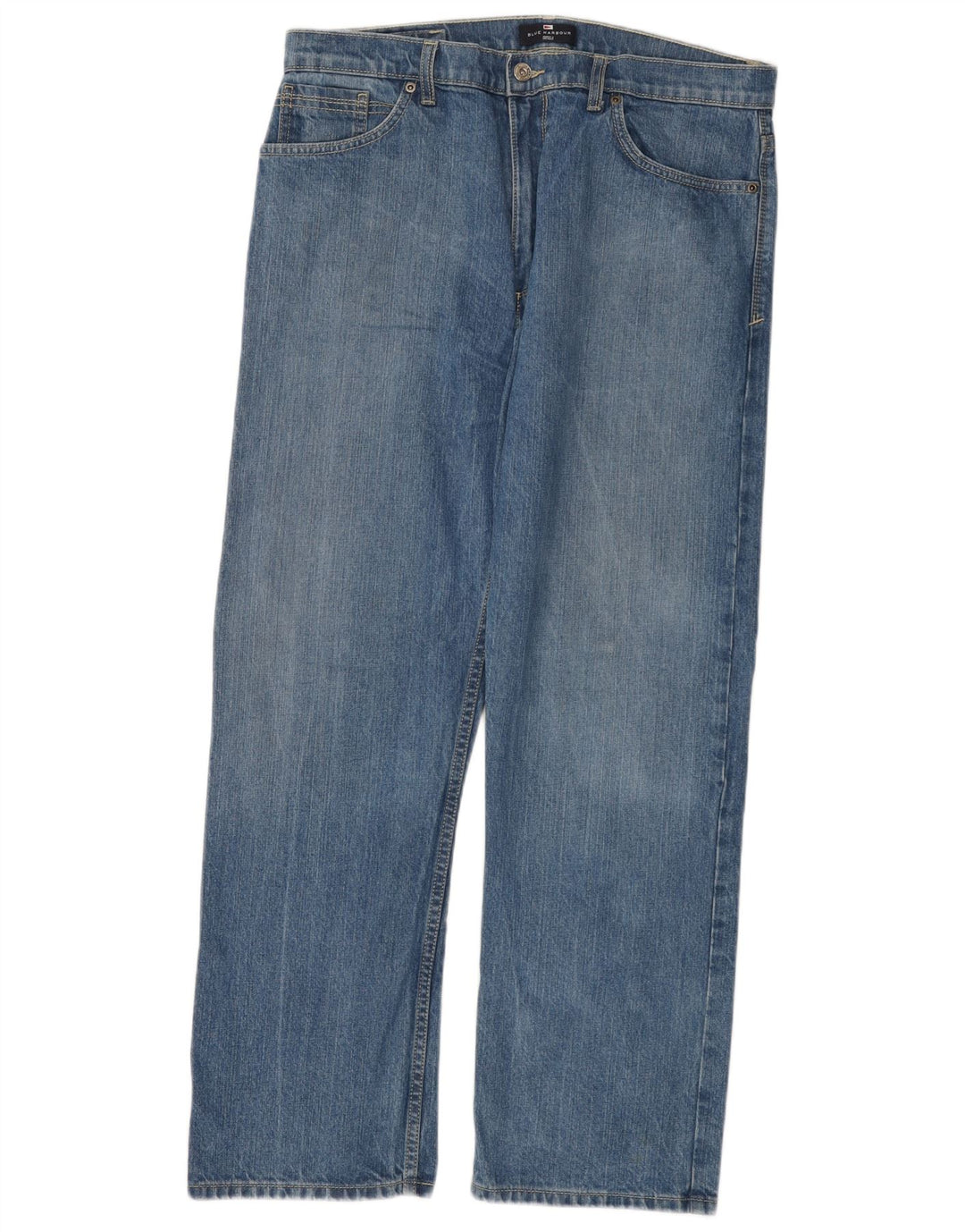 MARKS & SPENCER Jean Droit Bleu Harbour W36 L29 Homme Bleu Coton