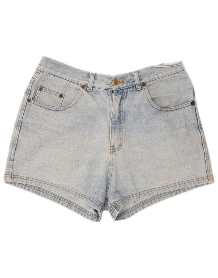 VINTAGE Short en Jean Femme W32 Grand Bleu