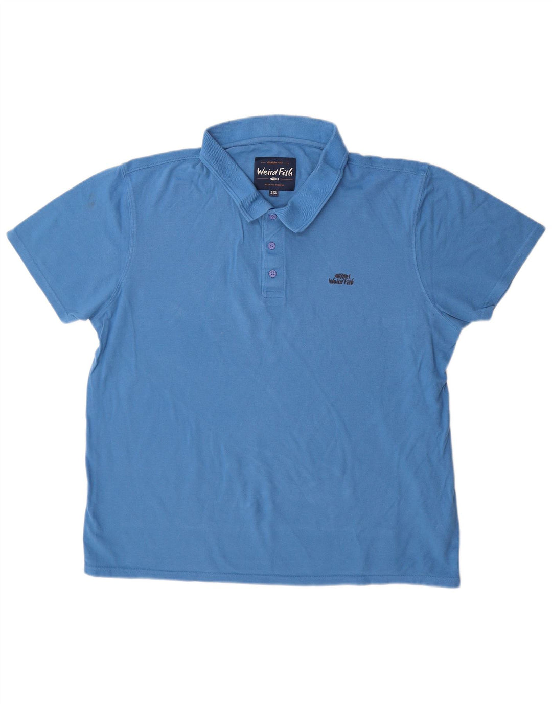 Weird Fish Polo Homme 2XL Bleu Coton