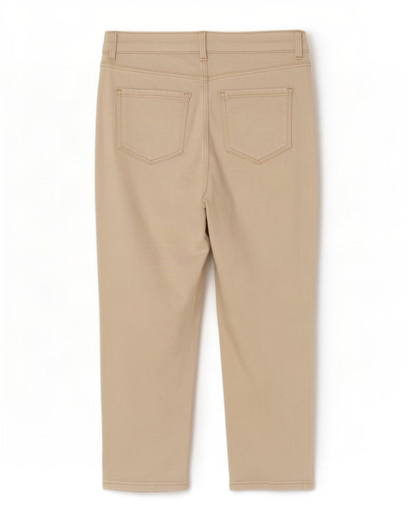 Marks & Spencer Jean court pour femme UK 12 Medium W28 L21 Coton blanc cassé