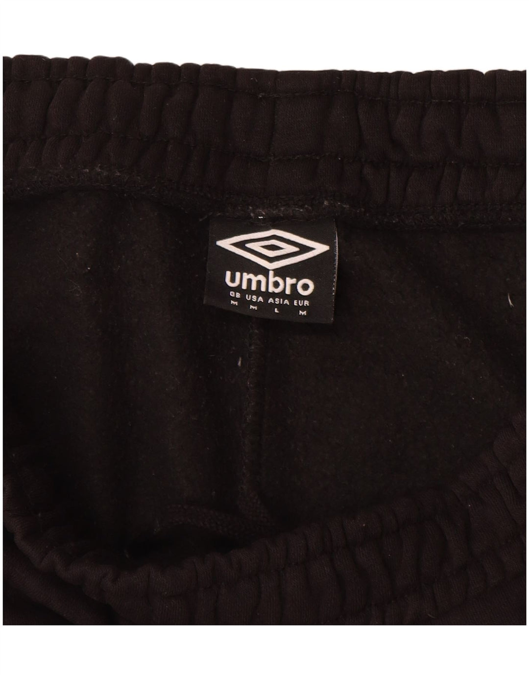 UMBRO Short de Sport Homme Noir Moyen Coton