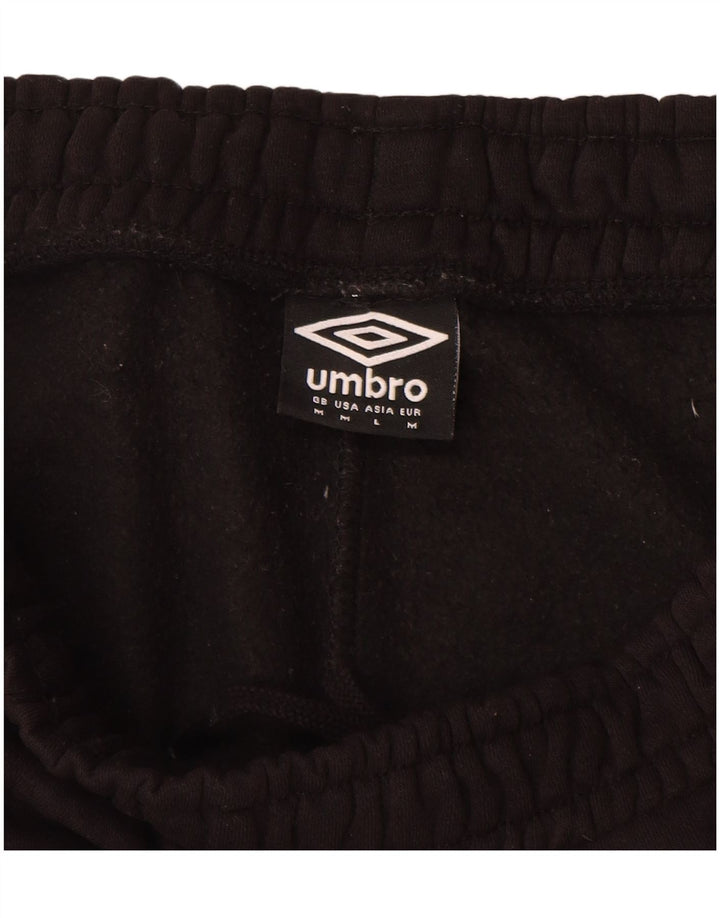 UMBRO Short de Sport Homme Noir Moyen Coton