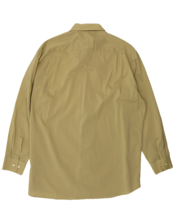 Hugo Boss Chemise Homme Taille 16 1/2 Grand Coton Kaki