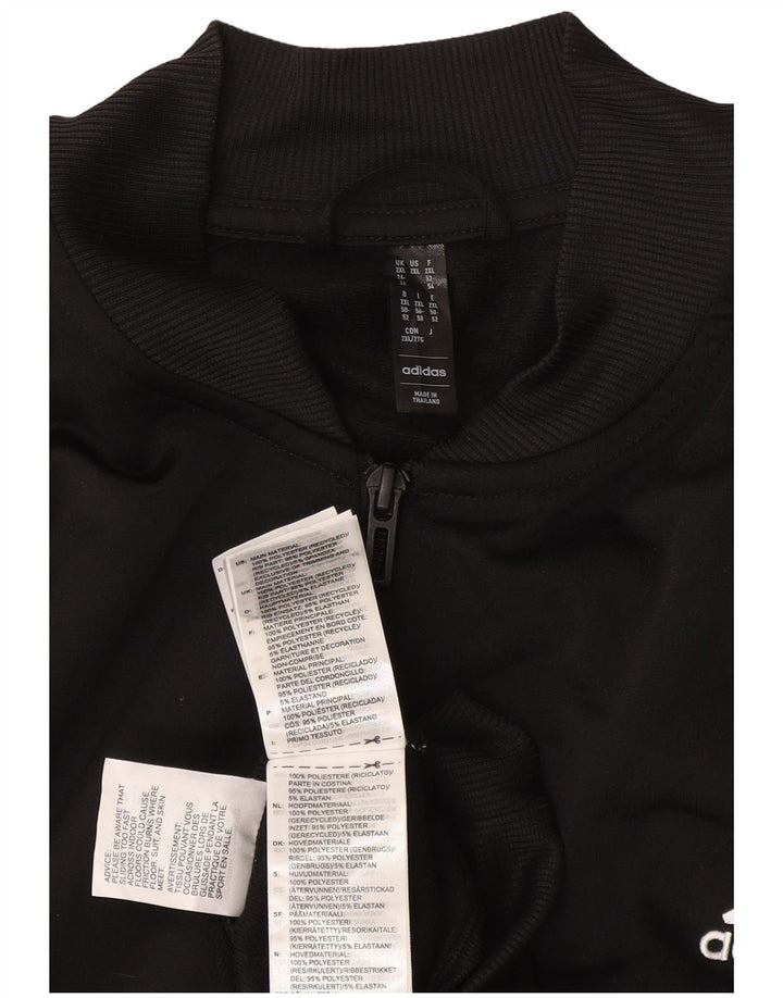 Adidas Veste de survêtement pour femme UK 24/26 2XL Noir Polyester