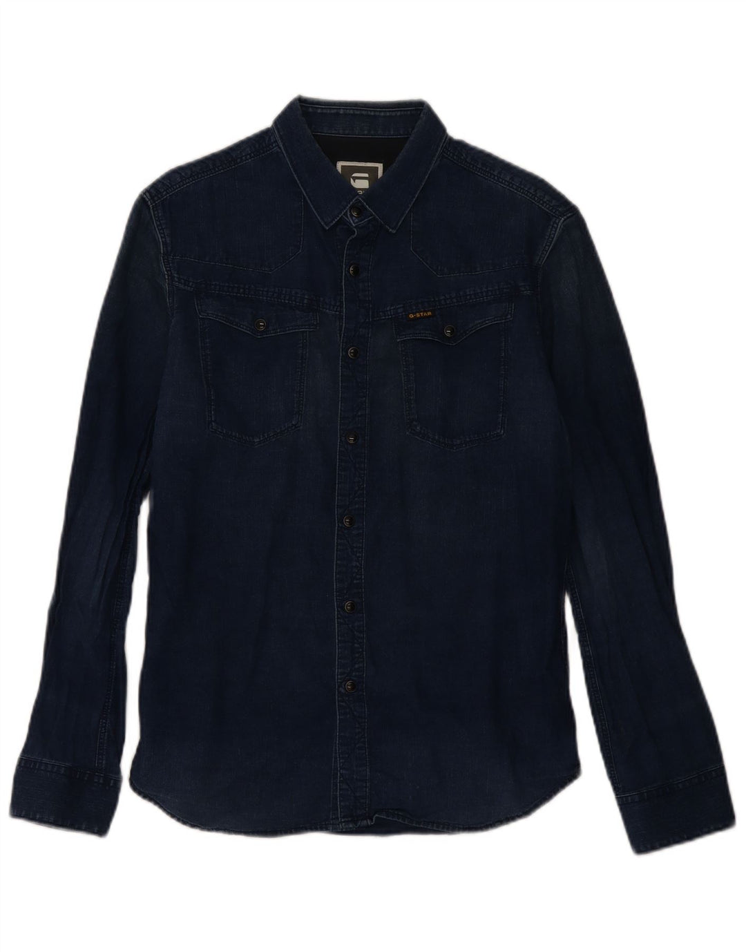 G-STAR Chemise en Jean Large Bleu Marine Coton Homme