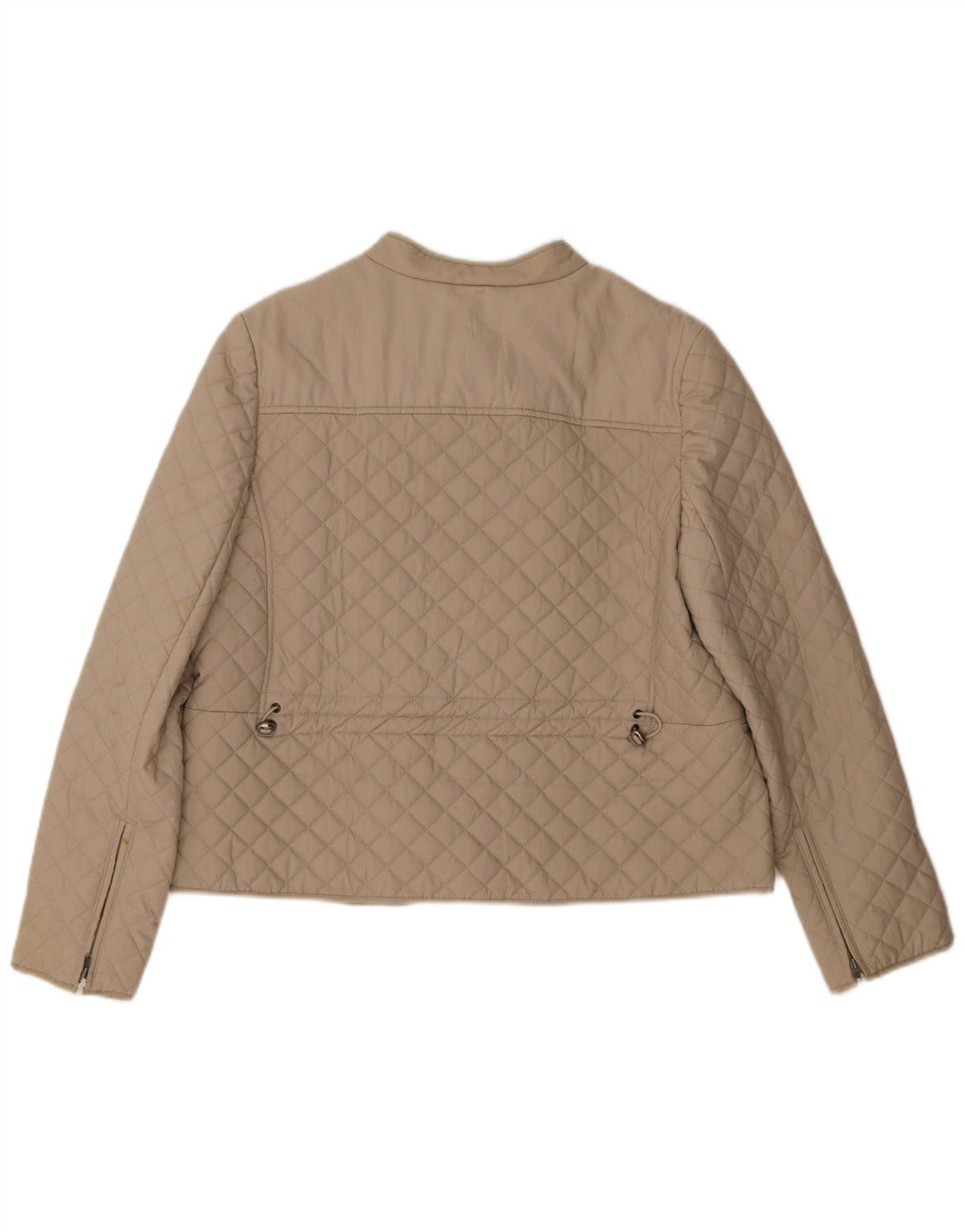 Hobbs Veste matelassée courte pour femme UK 16 Grand coton beige