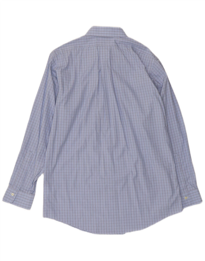 Brooks Brothers Chemise Regent Homme Taille 15 1/2 Coton à carreaux bleu moyen