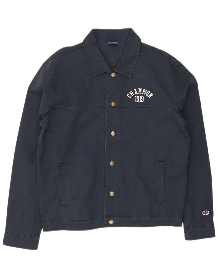 Champion Veste Bomber Homme UK 38 Coton Bleu Marine Moyen
