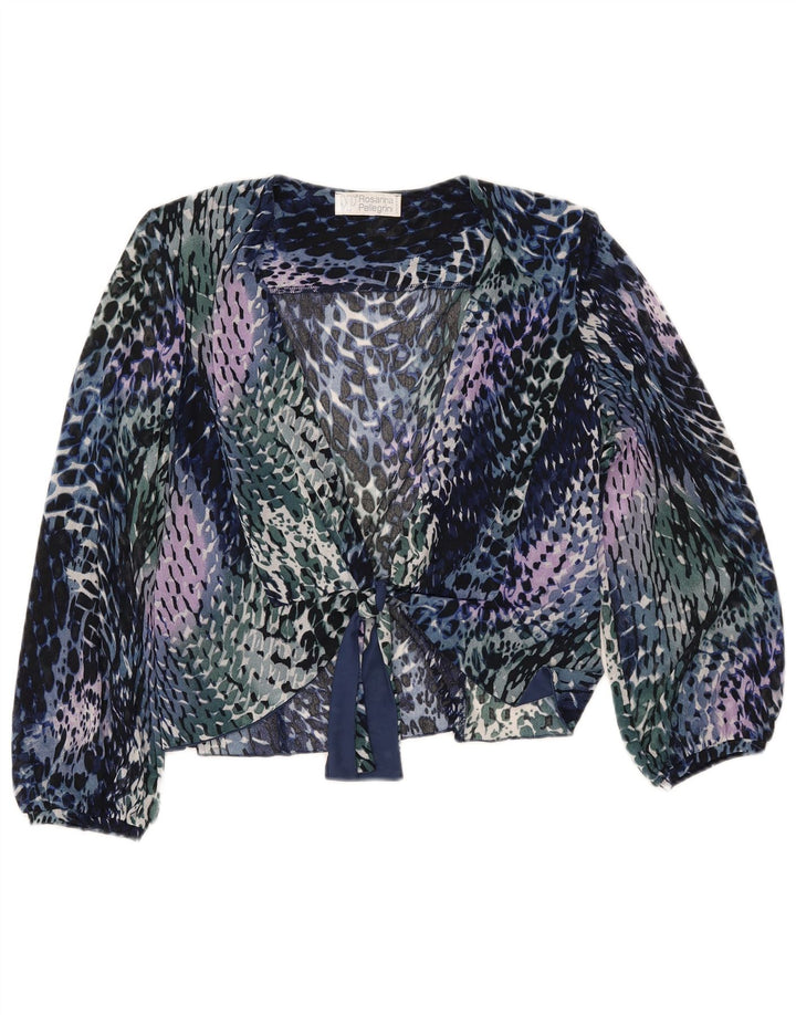 ROSANNA PELLEGRINI Chemisier Femme UK 14 Moyen Multicolore